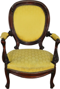 SOLD Antique Armchair, Antique Gentleman's Chair, Antique Victorian Walnut Gent's Chair