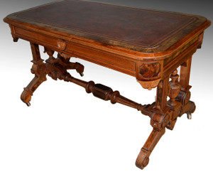 SOLD Renaissance Revival Library Writing Table