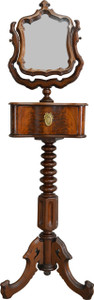 SOLD Rare Empire Victorian Gentleman’s Shaving Stand with Mirror