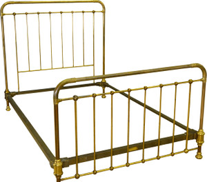 SOLD Antique Full Size Brass Bed