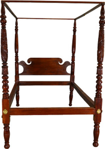SOLD Period Acanthus Carved Poster Canopy Bed – Civil War Era SOLD Period Acanthus Carved Poster Canopy Bed – Civil War Era