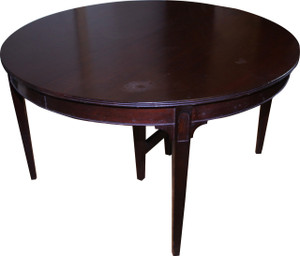 SOLD Round Mahogany Dining Table - 54 inch – 4 Leaves