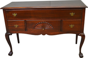 SOLD Antique Buffet, Antique Mahogany Chippendale Ball and Claw Sideboard