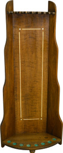 SOLD Mahogany Inlaid Deco Style Pool Table Cue Rack