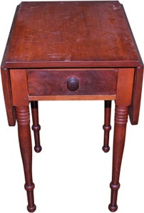 SOLD Sheraton Country Period Drop Leaf Work Table with Drawer