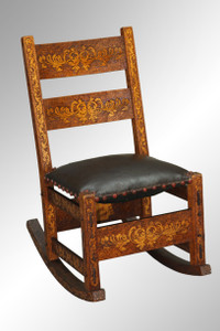 SOLD Antique Scarce Rare Unusual Folk-art Rocker