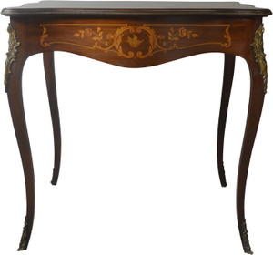 SOLD Victorian Mahogany Heavily Inlaid Parlor Stand