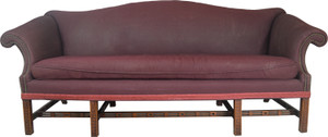 SOLD Chinese Chippendale Camel Back Sofa
