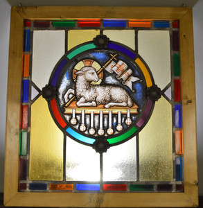 SOLD Stained Glass Leaded Window Victorian Age