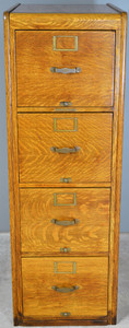 SOLD Oak Lawyers File Cabinet by Library Bureau Maker