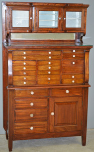 SOLD Mahogany Raised Panel Dental Cabinet – 1910’s