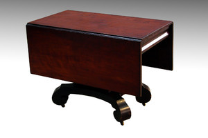 SOLD Antique Empire Period Drop Leaf Dining Table - 1860s