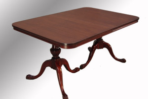 SOLD Antique Mahogany Duncan Phyfe Ball and Claw Dining Table