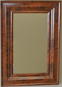 SOLD Period Empire Oversize Flame Mahogany Mirror
