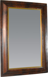 SOLD Empire Ogee Mirror with Unusual Gold Liner