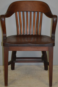 SOLD Mahogany Bankers Lawyers Arm Chair by Kramer