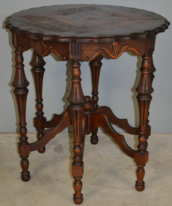 SOLD 1930’s Art Deco Multi-Veneered Carved Radio Stand