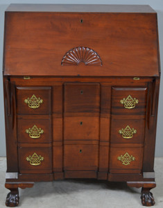 SOLD Chippendale Block Front Custom Ball & Claw Centennial Desk