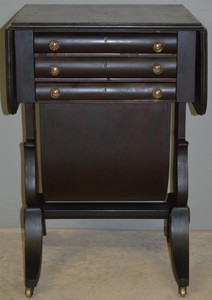 SOLD Early Period Sewing Stand Writing Desk Federal