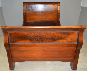 SOLD Period Empire Full Size Sleigh Bed
