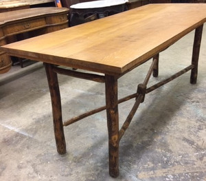 SOLD Hickory Dining Table