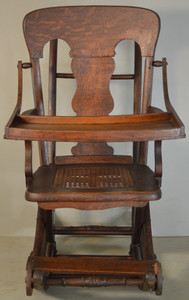 SOLD Oak Up and Children’s High Chair – Original Condition