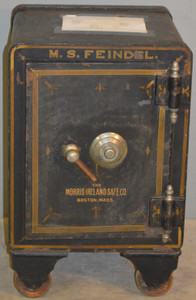 SOLD  Victorian Cast Iron Safe with Combination