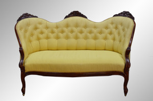SOLD Antique Civil War Era Loveseat