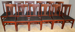 SOLD Set of 12 Mahogany Dining Chairs – 1920s