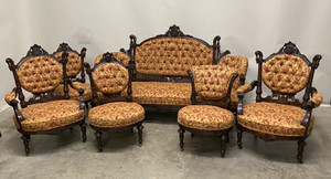 SOLD Pottier & Stymus 6 Piece Parlor Suite