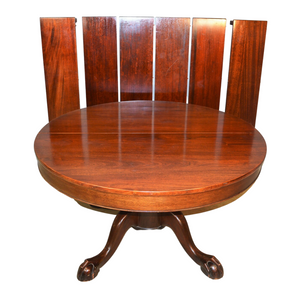 Mahogany Ball and Claw Banquet Dining Room Table