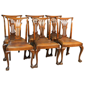 Mahogany Ball and Claw Formal Dining Chairs