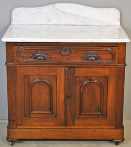 SOLD Victorian Marble Top Commode by Paine