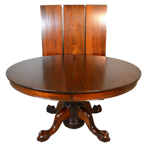 SOLD Victorian  Mahogany Ball and Claw Carved Dining  Room Table