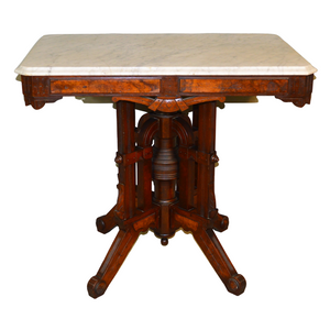 SOLD Antique Accent Table, Antique Fancy Victorian Marble Top Parlor Stand SOLD Antique Accent Table, Antique Fancy Victorian Marble Top Parlor Stand