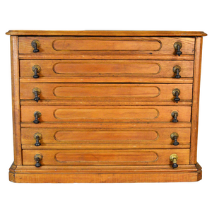 SOLD Six Drawer Oak Spool Cabinet – Victorian