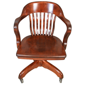 SOLD Mahogany Office Chair