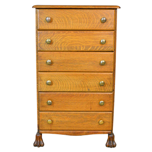 SOLD Antique Record Cabinet, Oak Cylinder Parlor Stand