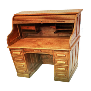 Oak Roll Top Desk