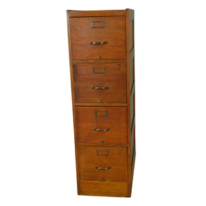 SOLD Antique Oak Four Drawer File Cabinet – Shaw Walker SOLD Antique Oak Four Drawer File Cabinet – Shaw Walker