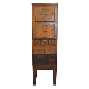 SOLD Antique File Cabinet, Library Bureau in Oak, Sectional File Cabinet