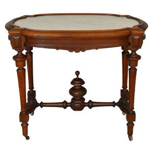 SOLD Antique Parlor Table, Victorian Marble Top Parlor Stand SOLD Antique Parlor Table, Victorian Marble Top Parlor Stand