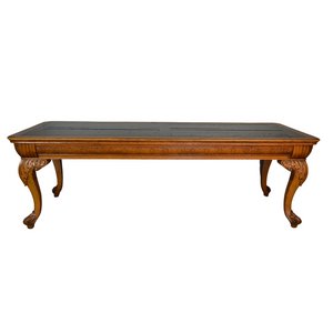 SOLD Victorian Carved Oak 8 FT Conference Table