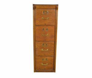 SOLD Antique File Cabinet, Oak Lawyers/Bankers File Drawers