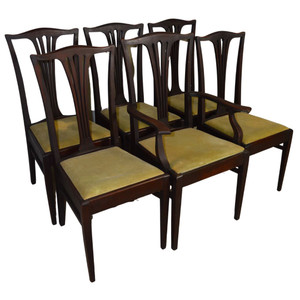 SOLD Antique Set of 6 Mahogany Chippendale Dining Chairs SOLD Antique Set of 6 Mahogany Chippendale Dining Chairs