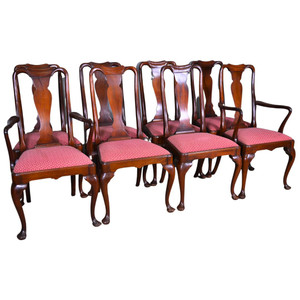 SOLD Antique Set of 8 Formal Style Mahogany Dining Chairs SOLD Antique Set of 8 Formal Style Mahogany Dining Chairs