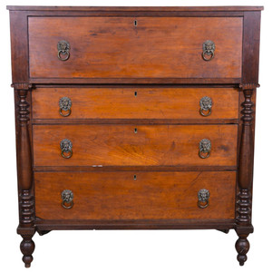 SOLD Antique Dresser, Early Period Country Bonnet Chest