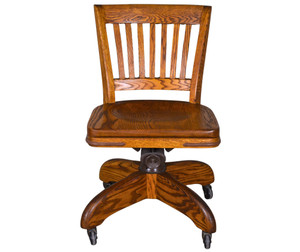 SOLD Antique Oak Ladies Office Chair