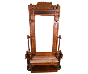 SOLD Antique Victorian Marble Top Hall Tree – Monumental SOLD Antique Victorian Marble Top Hall Tree – Monumental