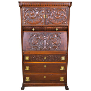 SOLD Antique Victorian Carved Desk – Horner Style